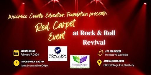 Rock & Roll Revival Red Carpet Event | James M. Bennett High School, East College Avenue, Salisbury, MD, USA
