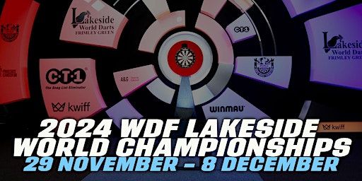 WDF 2024 Lakeside World Championships - Saturday 7th December - EVENING | Lakeside Country Club