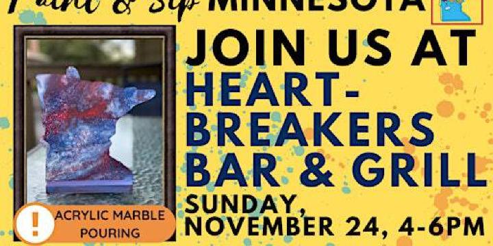 November 24 Paint & Sip at Heartbreakers Bar & Grill | Heartbreakers Bar & Grill
