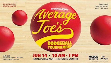 Average Joe's Dodgeball Tournament | Iron Works North