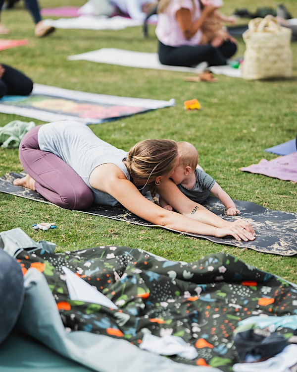 Mom and Me Yoga at Fox Point Farms | 1150 Quail Gardens Dr