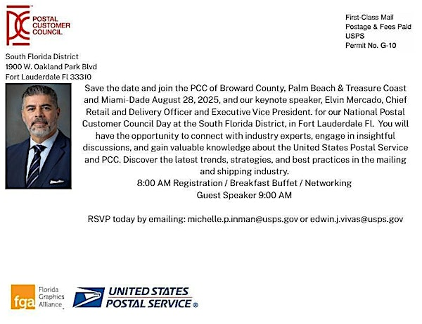 NATIONAL POSTAL CUSTOMER COUNCIL DAY | 1900 W Oakland Park Blvd