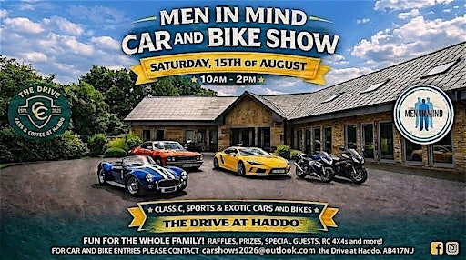 Men in Mind Car and Motorbike Show | The Drive at Haddo