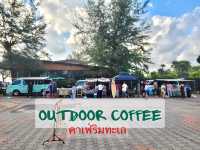 outdoor coffee คาเฟ่ริมทะเล