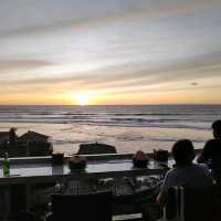 Sunset in Suluban Beach Uluwatu Bali 