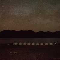 A night at pangong lake