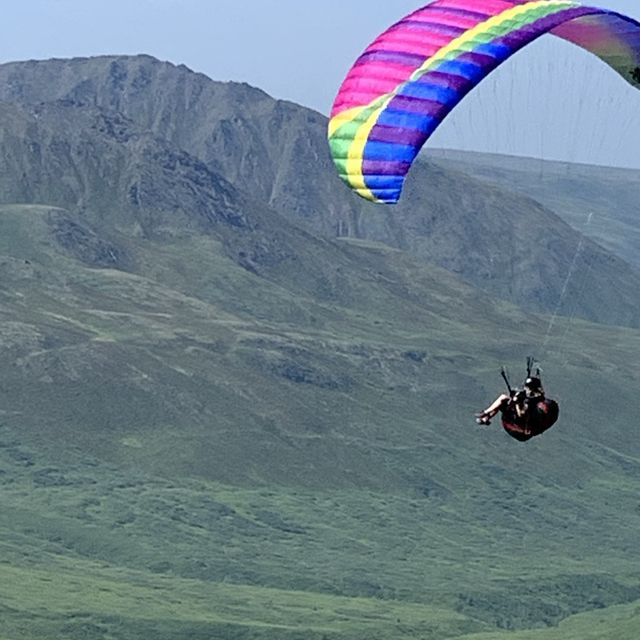 3880 ft. Above Sea Level. Parasailing anyone 