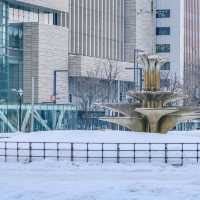 冬の札幌大通り公園の景色