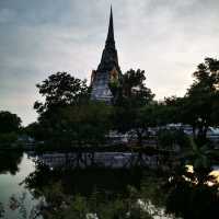 ฤดูน้ำหลาก ณ วัดภูเขาทอง พระนครศรีอยุธยา