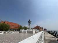 An onland Temple turned to be on island.