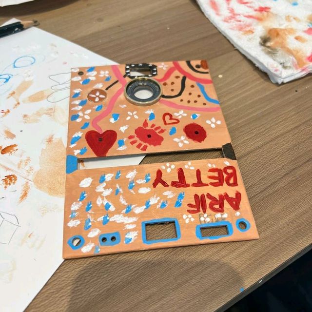 Getting artsy at WIA. Art Studio