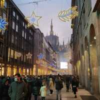 christmas lighting in milan