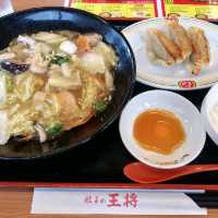 [福岡市]海鮮あんかけ焼きそばが😆クセになる✨「餃子の王将」