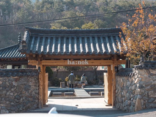 부산 기장 한옥 카페 하녹, 바다뷰 대신 산뷰