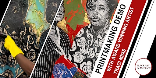 Tracy Mims Fine Art Printmaking Demo | Black Art in America Gallery and Gardens