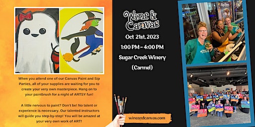 "Cute Ghost" or "Wood Witch Magic" Cookies and Canvas @ Sugar Creek Winery | Sugar Creek Winery