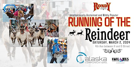 2024 Fur Rondy Running of the Reindeer | 4th Ave between H and D St