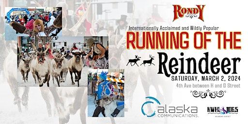 2024 Fur Rondy Running of the Reindeer | 4th Ave between H and D St