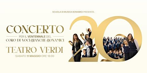 CONCERTO PER IL VENTENNALE DEL CORO DI VOCI BIANCHE BONAMICI | Fondazione Teatro di Pisa