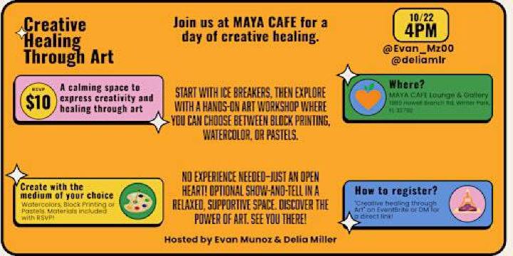 Creative Healing Through Art | MAYA CAFE Lounge & Gallery