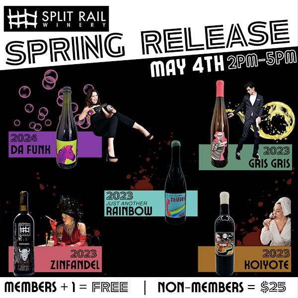 Split Rail Winery | Spring Release | 3200 W Chinden Blvd
