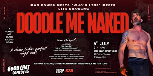 Doodle Me Naked - A Comedy Art Class Like No Other with Sean Michaels | Good Chat Comedy Club