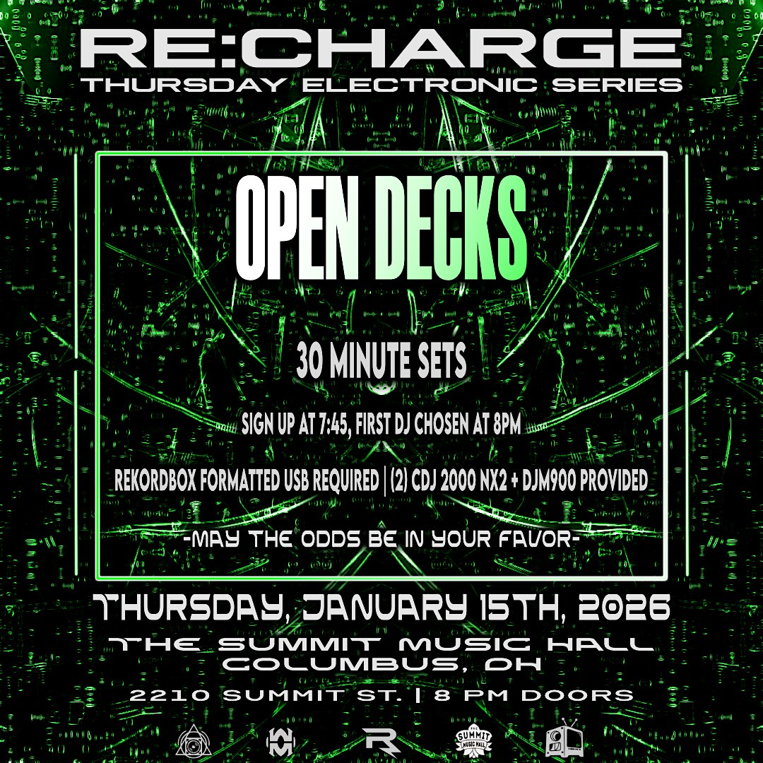 RE:CHARGE Thursday - OPEN DECKS | The Summit Music Hall