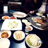 Bbq Black Pork Street in Jeju Island