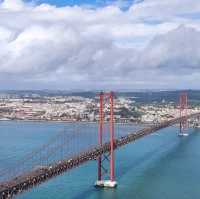 Jesus overlooking the city of Lisbon