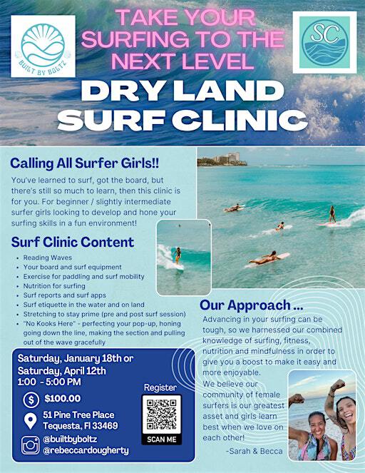 Surfer Girls Dry Land Surf Clinic - Jan 2025 | 51 Pine Tree Pl
