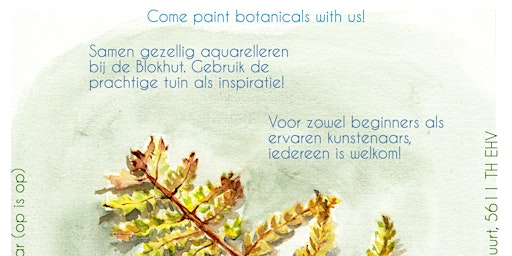 Watercolor Painting Workshop in Eindhoven, the Blokhut | Buurthuis De Blokhut Iriswijk