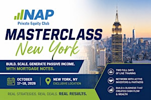 NAP Note Investing Masterclass New York 2026 | Build & Scale a Cash-Flowing | Keller Williams Realty Gold Coast