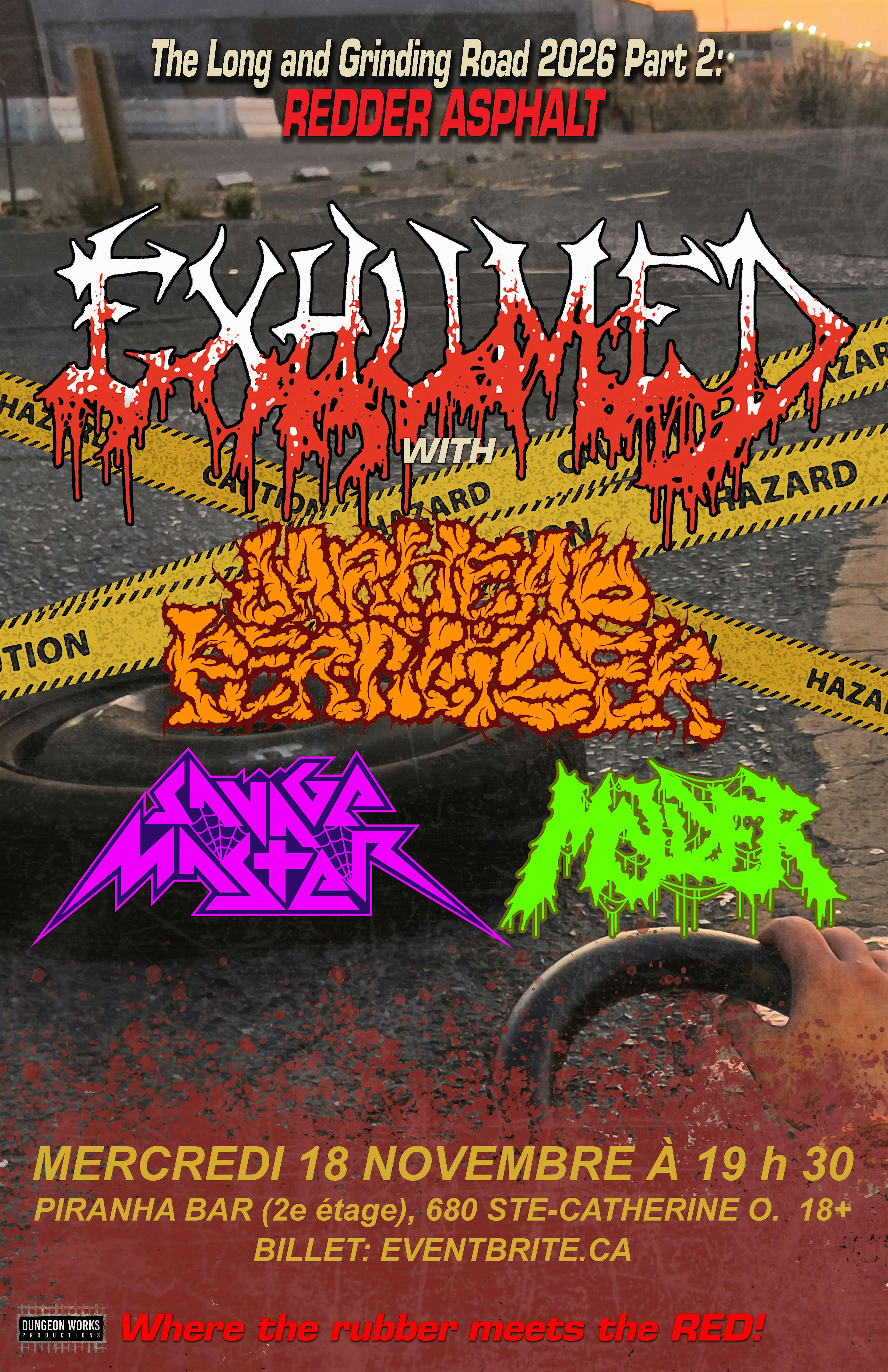 Exhumed, Jarhead Fertilizer, Savage Master, Molder | Piranha Bar