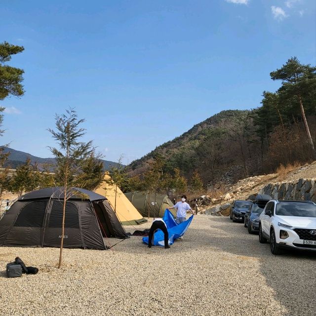 신식 캠핑장 깨끗한 화장실 "캠프627"