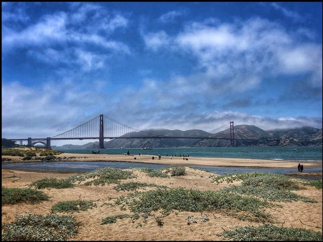 The Golden Gate Bridge. 
