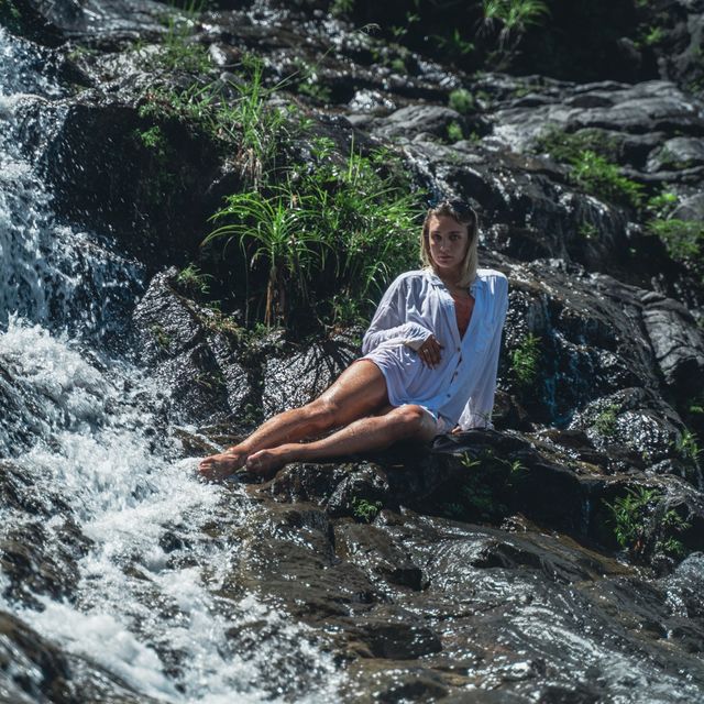 Wonderfull Waterfall in Sanya 
