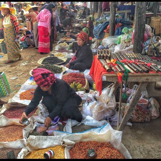 Visiting the Market in Inle Lake