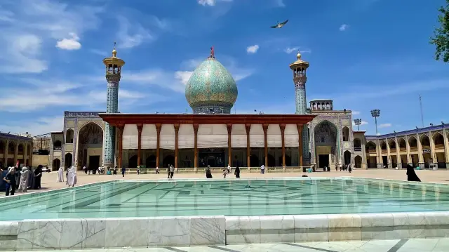 The Pink Mosque of Shiraz, the romantic city of Iran.