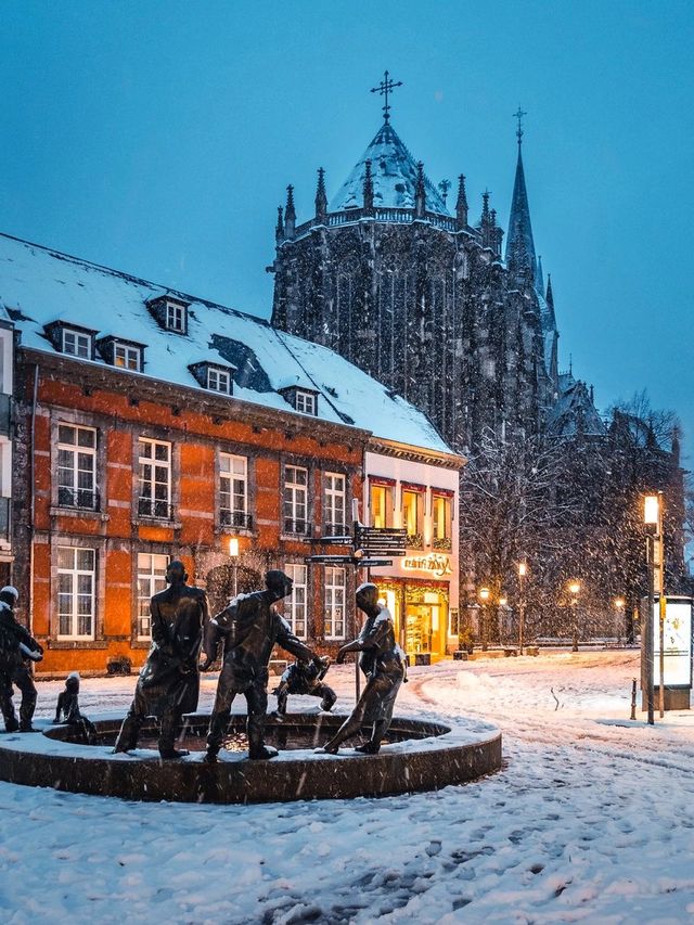 Germany's most beautiful town 7 - Aachen in the snow ||