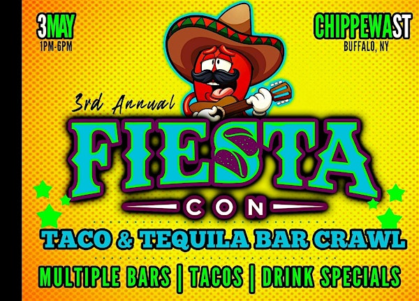 FiestaCon 2025 - Taco + Tequila Crawl | Downtown Buffalo