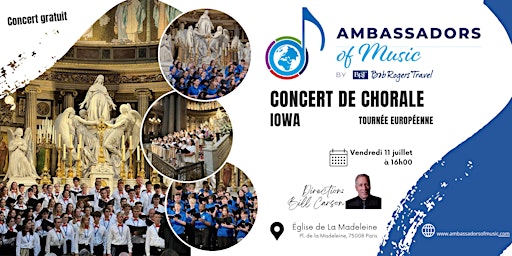 Iowa Ambassadors of Music: Choral Concert at the Madeleine | La Maddalena