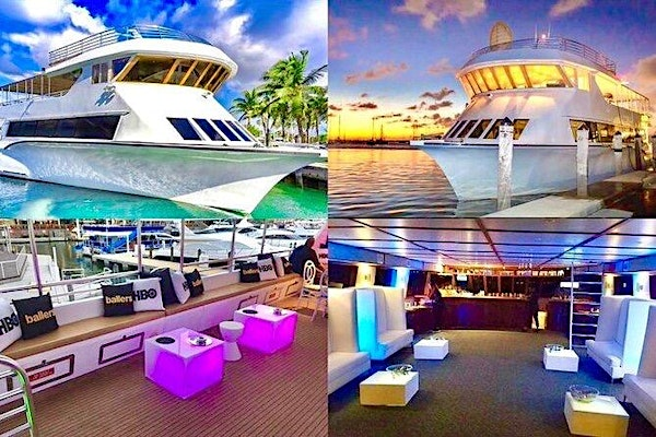 #1 Party Boat Miami Beach -  Best Booze Cruise South Beach | 401 Biscayne Blvd