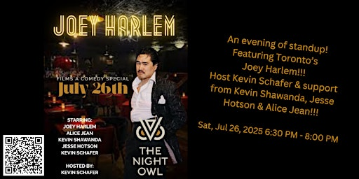 Joey Harlem films a stand-up special! | The Night Owl