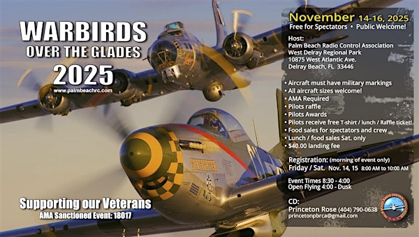 2025 Warbirds Over The Glades | 10875 W Atlantic Ave
