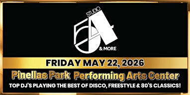 Studio 54 & More | City of Pinellas Park Performing Arts Center