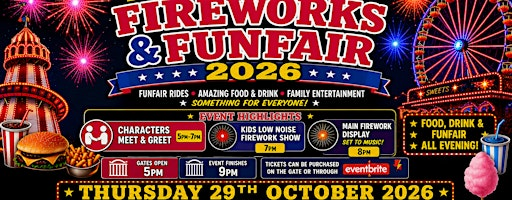 Birmingham’s Biggest Fireworks & Funfair 2026 | Lea Marston Eboot Site