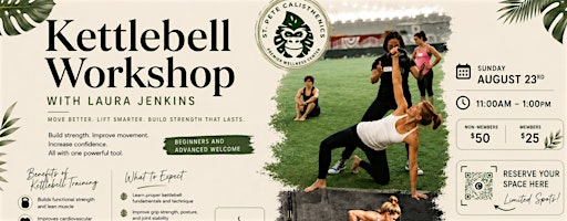Kettlebell Workshop with Laura Jenkins | St Pete Calisthenics