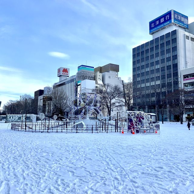 真冬の札幌大通公園
