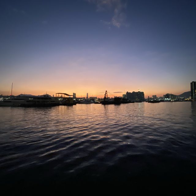 觀塘海濱 黃昏景 香港打卡熱點
