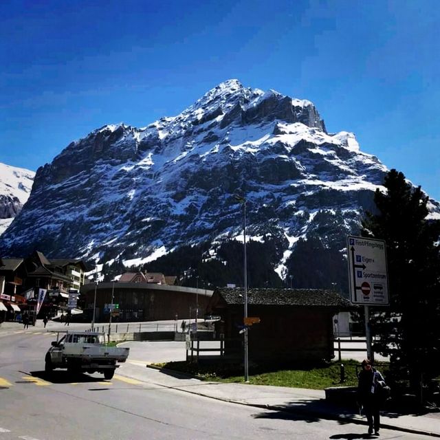Grindelwald village in Switzerland 